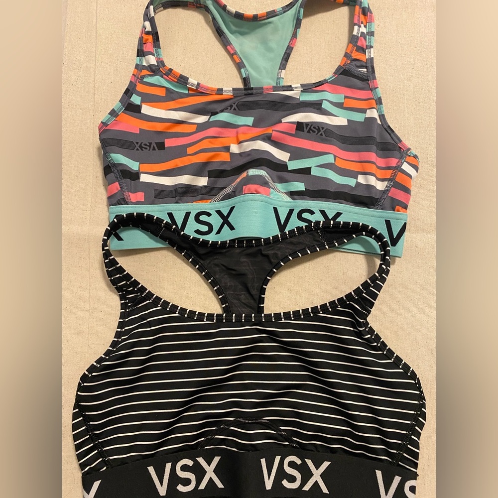 2 VSX Victorias Secret Sports Bras Sz M